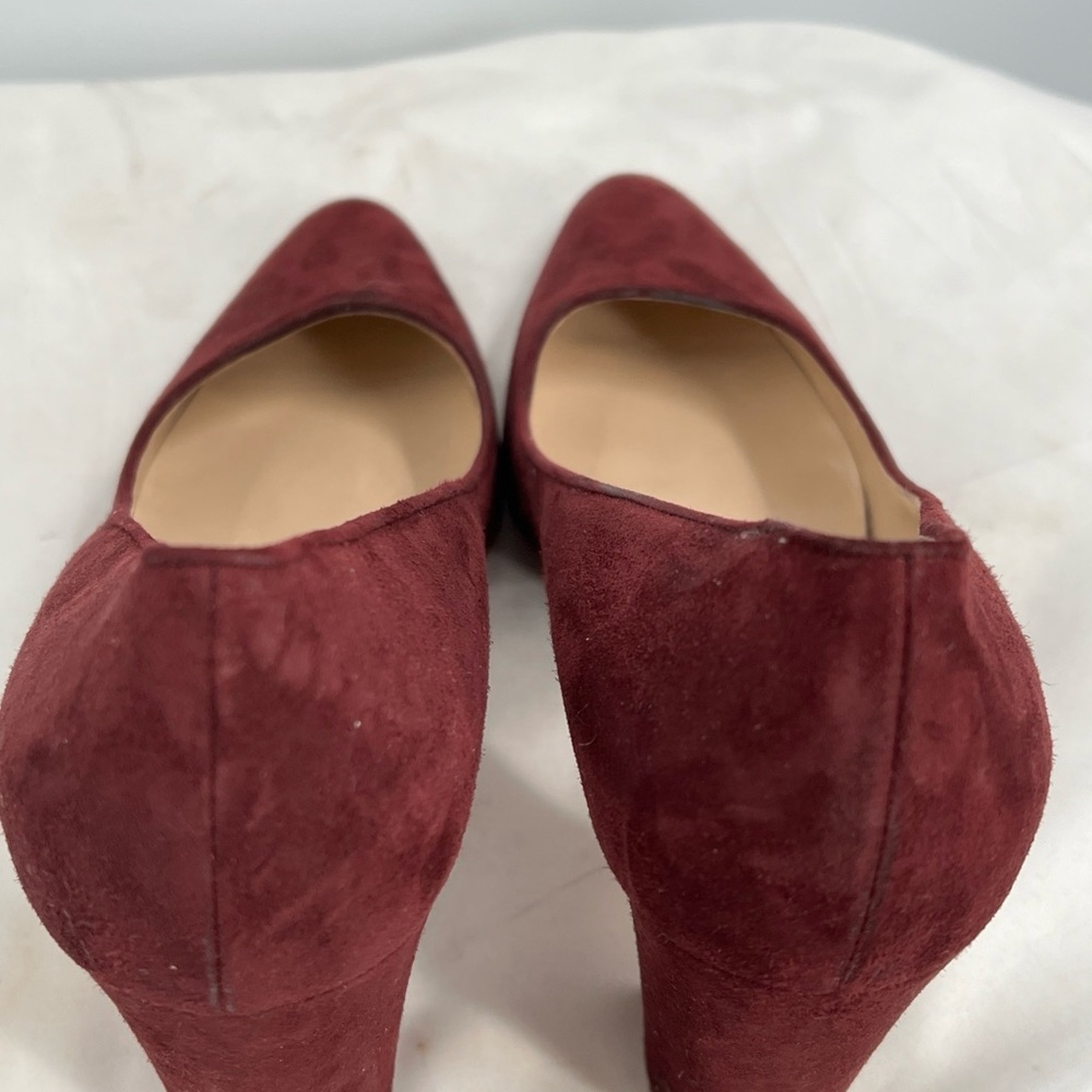 Manolo Blahnik Women's Tucciototo Block-Heel Suede Pumps Size 40 EU 10 US 90mm - Picture 8 of 13